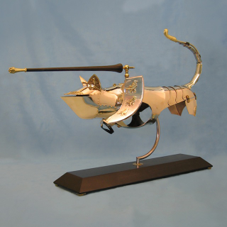 Illustration for article titled Animal-Shaped Armor for the Eternal Battle of Cats vs. Mice